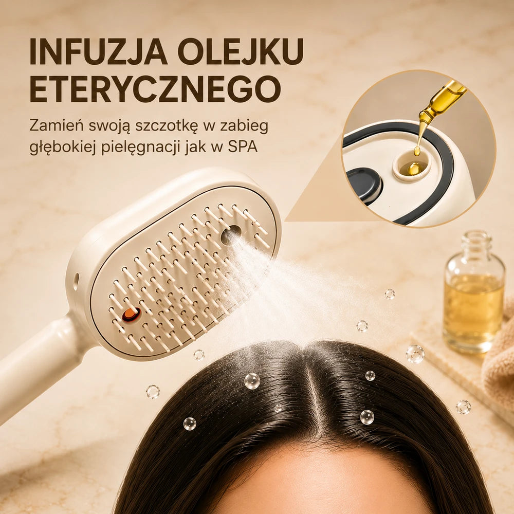 Szczotka Silkara Brush 3w1 – Gładkie Włosy w Kilka Sekund.